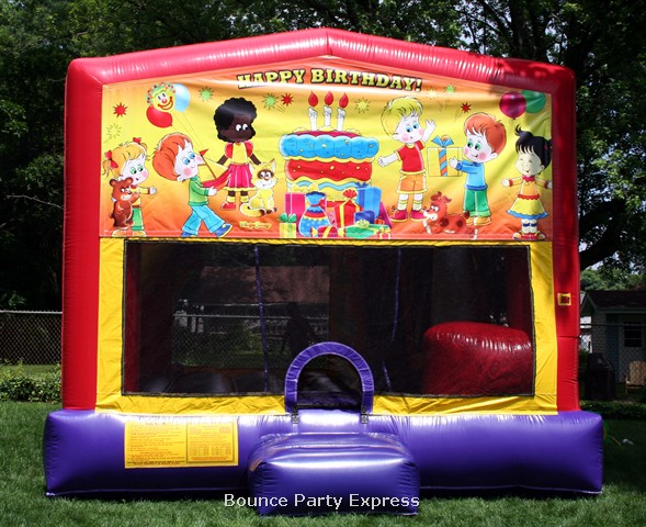 Image of Happy Birthday Combo Bounce House Rental